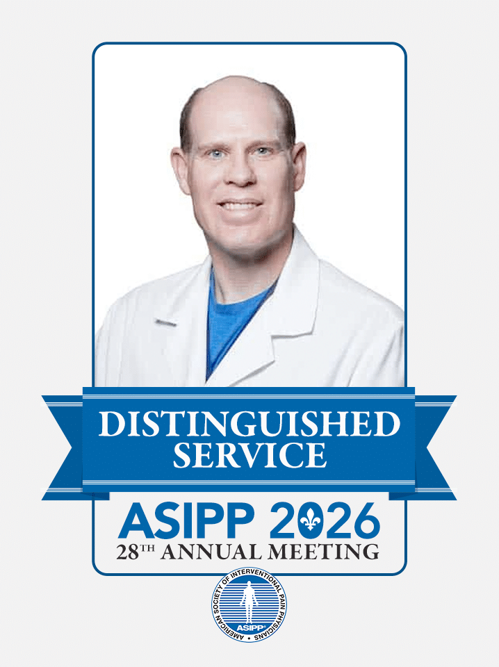 Advanced Pain Care's Allen Dennis, MD wins 2026 Distinguished Service Award from ASIPP - American Society of Interventional Pain Physicians.