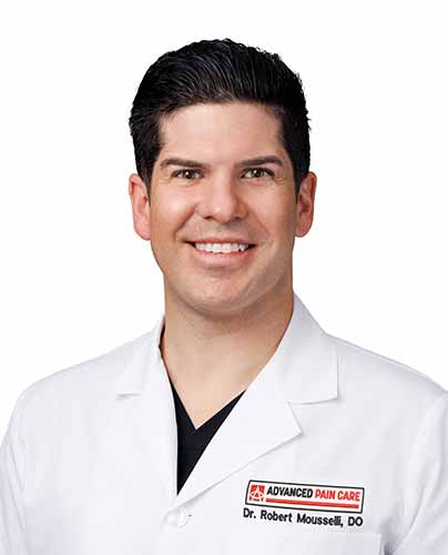 Dr. Robert Mousselli, DO is a specialist at Advanced Pain Care in Texas.