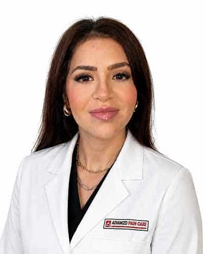 Brianda Ramirez, APRN-CNP and healthcare provider at Advanced Pain Care in Texas.