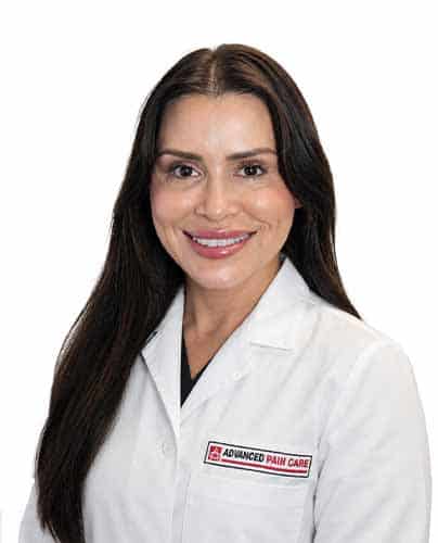 Monica Hutchinson, APRN-CNP and healthcare provider at Advanced Pain Care in Texas.