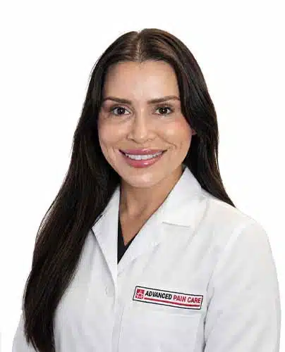 Monica Hutchinson, APRN-CNP and healthcare provider at Advanced Pain Care in Texas.